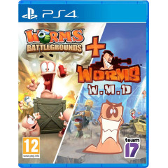 Worms Battlegrounds & Worms WMD - Double Pack (английская версия) PS4